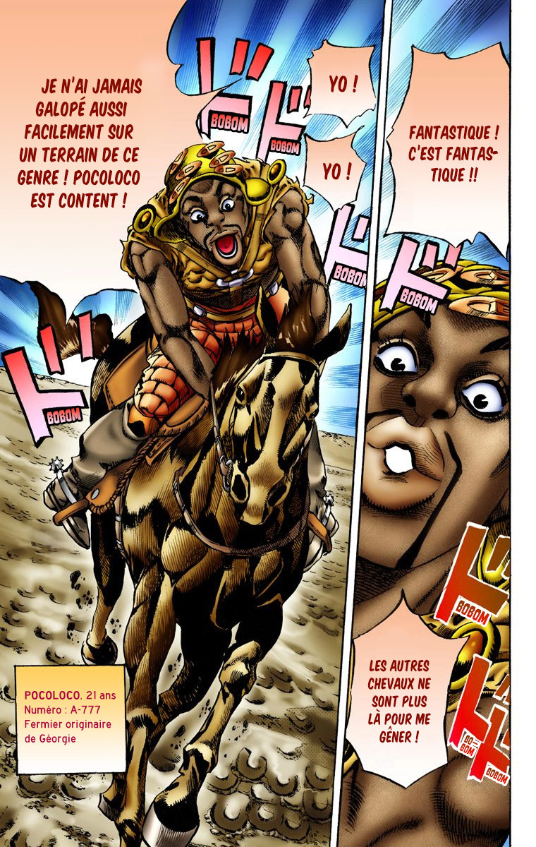 Read JoJo's Bizarre Adventure Part 7 Steel Ball Run Official Colored FR Manga Online