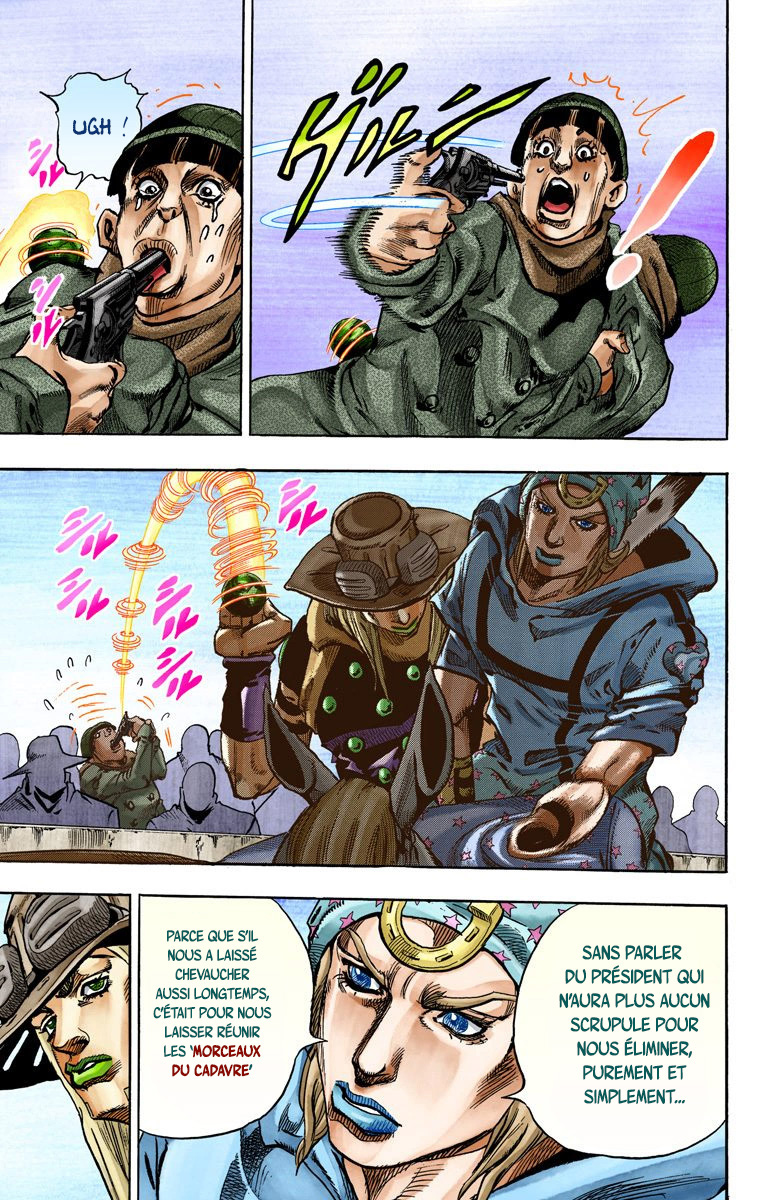 Read JoJo's Bizarre Adventure Part 7 Steel Ball Run Official Colored FR Manga Online