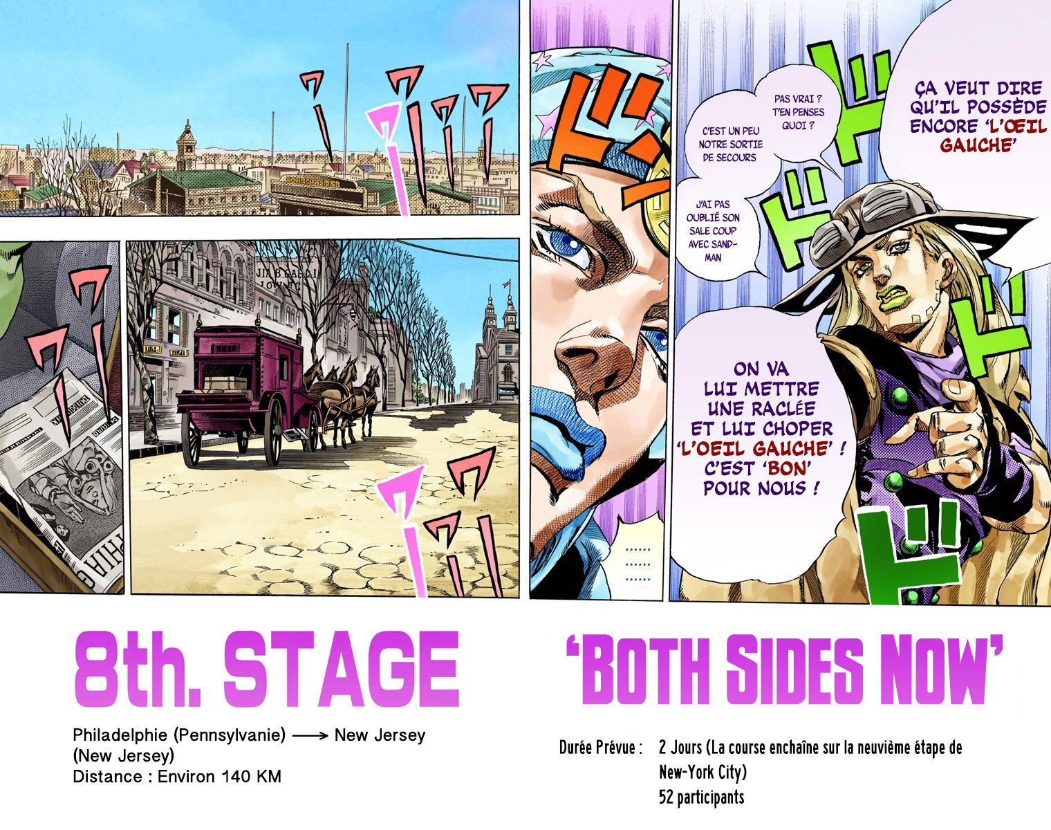Read JoJo's Bizarre Adventure Part 7 Steel Ball Run Official Colored FR Manga Online