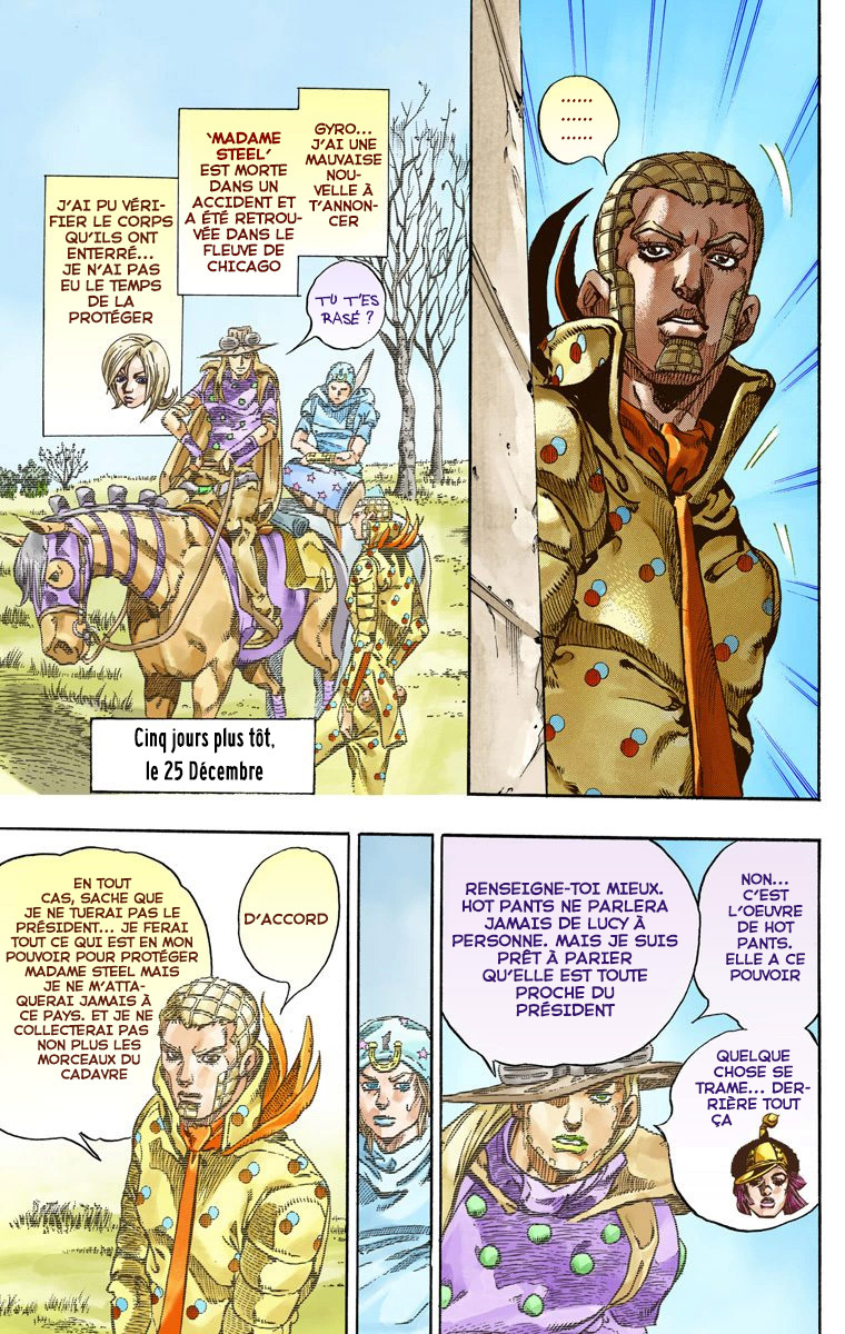 Read JoJo's Bizarre Adventure Part 7 Steel Ball Run Official Colored FR Manga Online