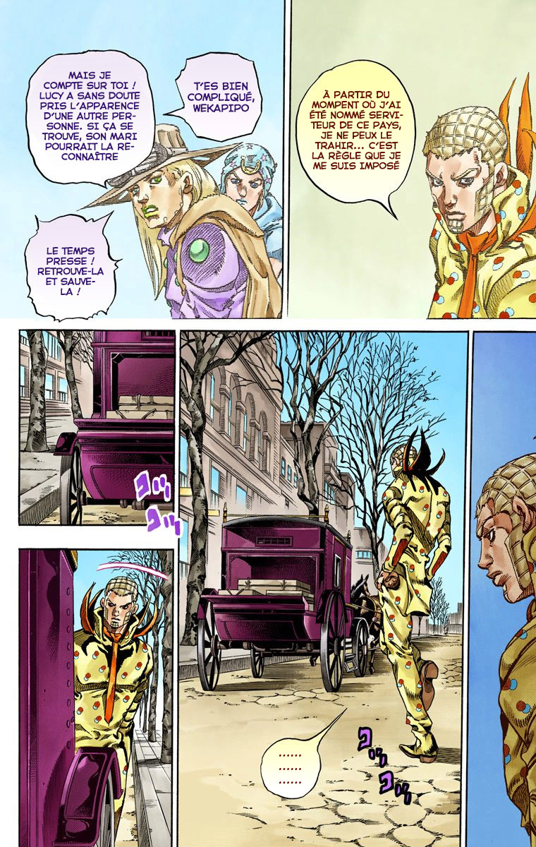Read JoJo's Bizarre Adventure Part 7 Steel Ball Run Official Colored FR Manga Online