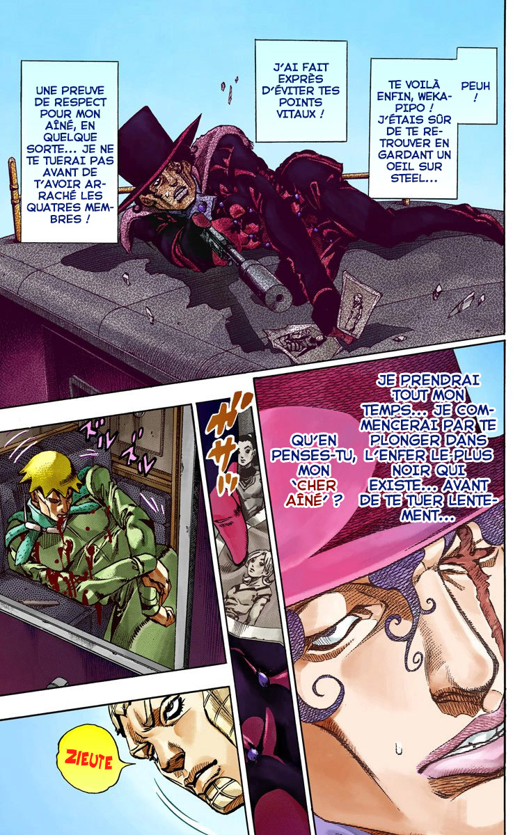 Read JoJo's Bizarre Adventure Part 7 Steel Ball Run Official Colored FR Manga Online