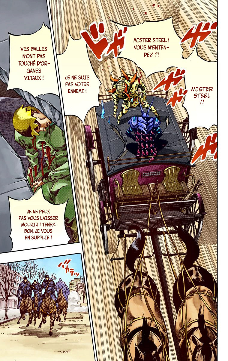 Read JoJo's Bizarre Adventure Part 7 Steel Ball Run Official Colored FR Manga Online