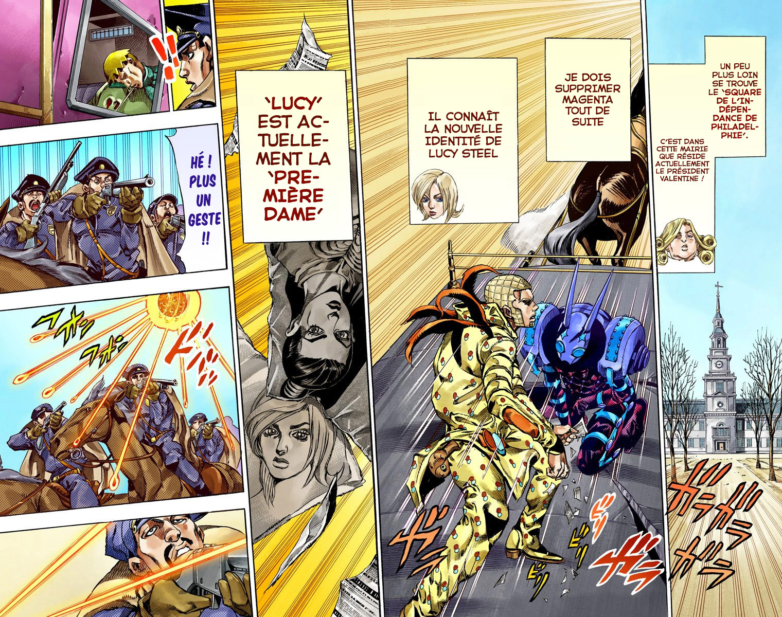 Read JoJo's Bizarre Adventure Part 7 Steel Ball Run Official Colored FR Manga Online
