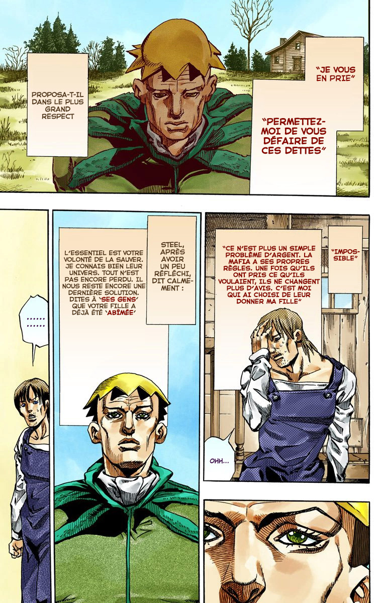 Read JoJo's Bizarre Adventure Part 7 Steel Ball Run Official Colored FR Manga Online