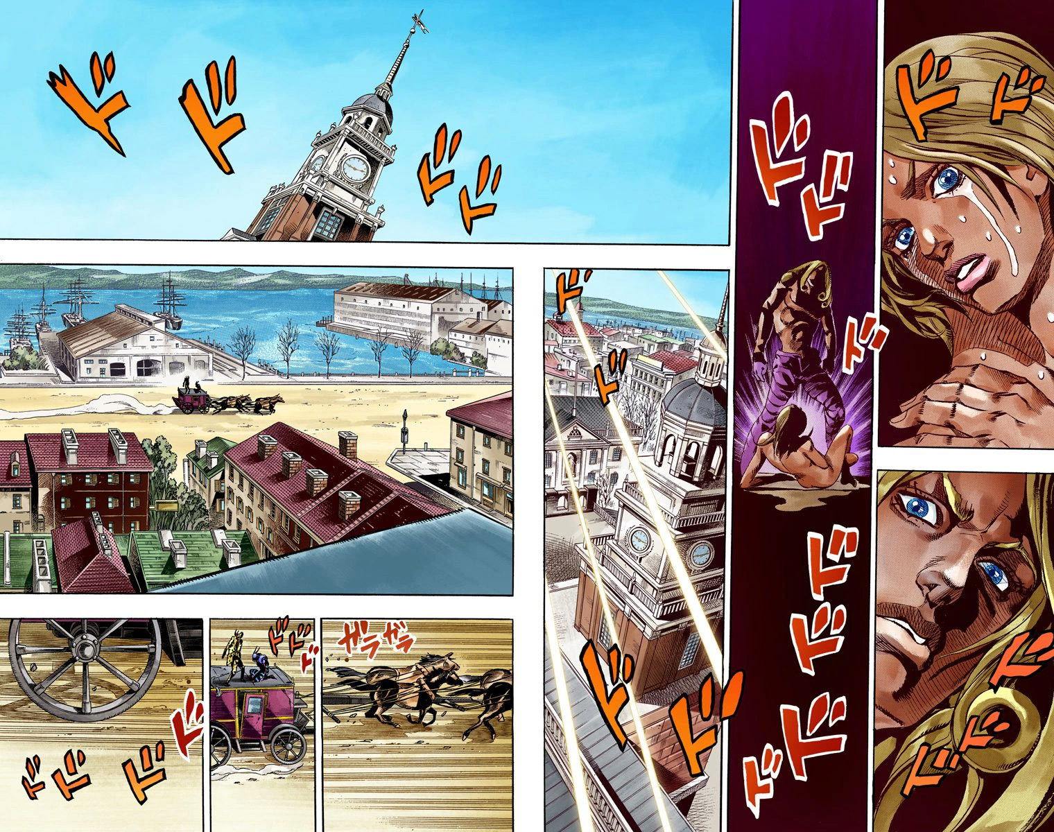 Read JoJo's Bizarre Adventure Part 7 Steel Ball Run Official Colored FR Manga Online