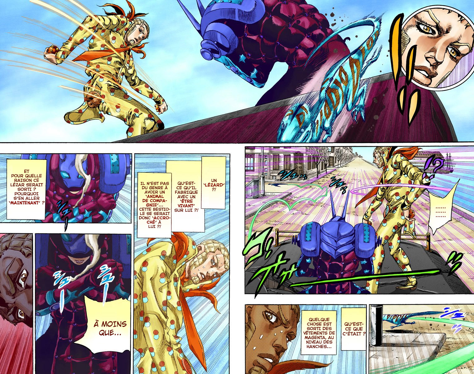 Read JoJo's Bizarre Adventure Part 7 Steel Ball Run Official Colored FR Manga Online