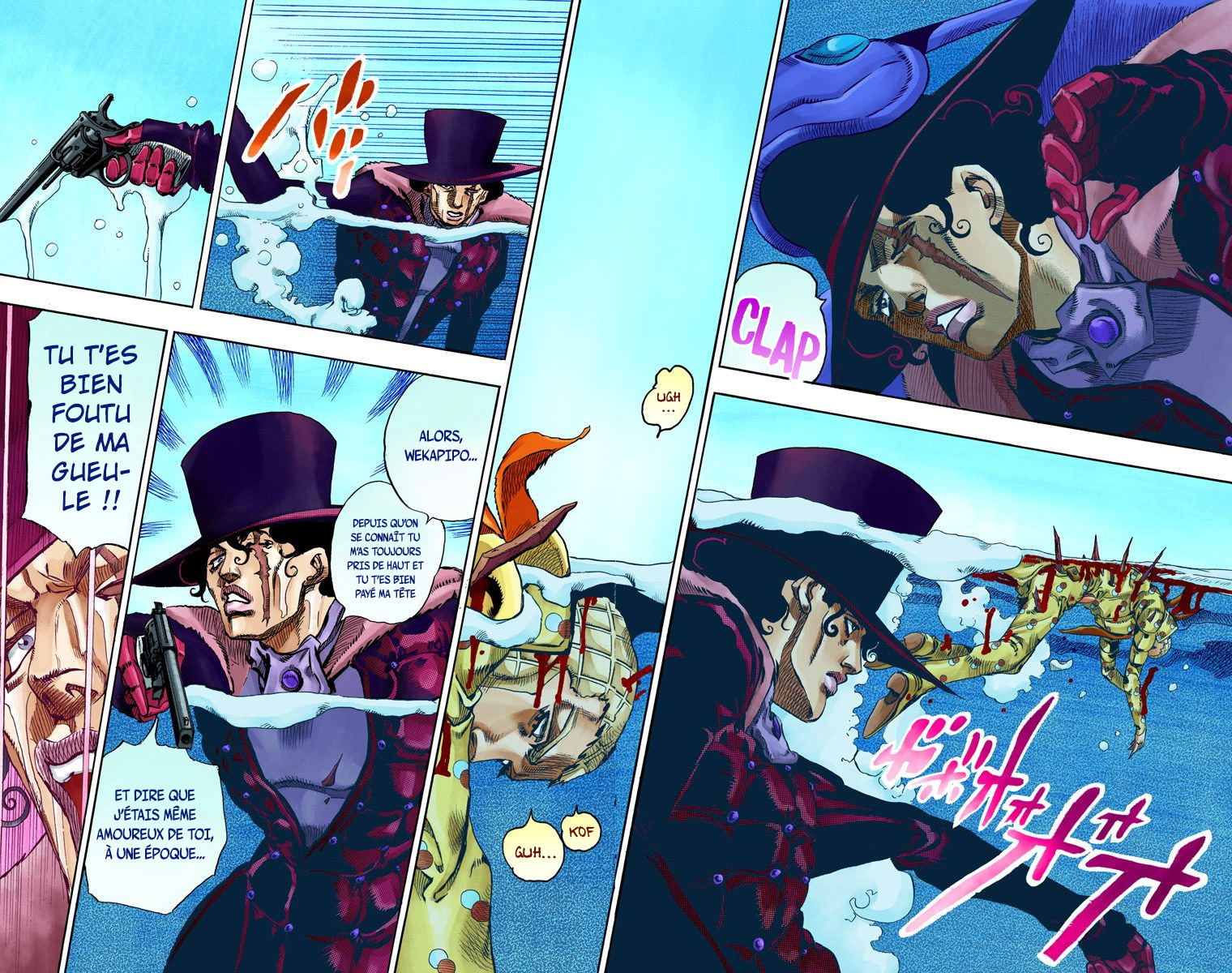 Read JoJo's Bizarre Adventure Part 7 Steel Ball Run Official Colored FR Manga Online