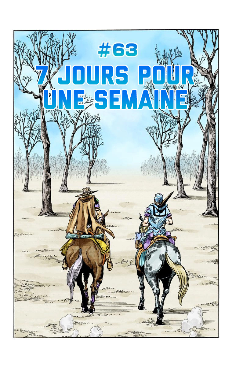 Read JoJo's Bizarre Adventure Part 7 Steel Ball Run Official Colored FR Manga Online