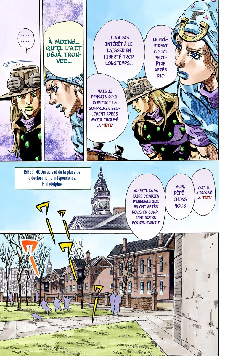 Read JoJo's Bizarre Adventure Part 7 Steel Ball Run Official Colored FR Manga Online