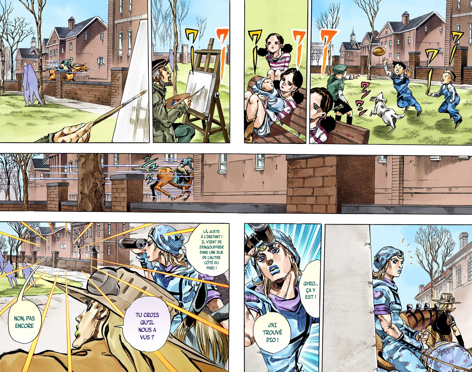 Read JoJo's Bizarre Adventure Part 7 Steel Ball Run Official Colored FR Manga Online