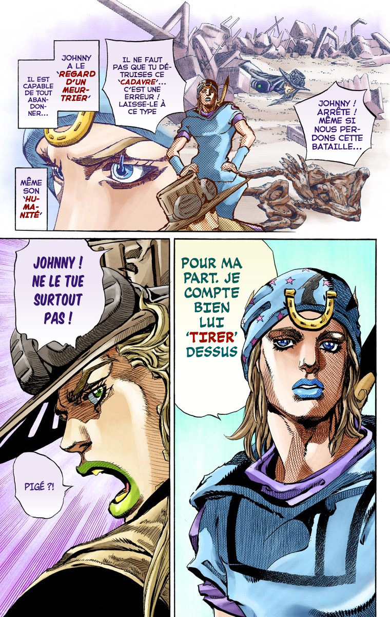Read JoJo's Bizarre Adventure Part 7 Steel Ball Run Official Colored FR Manga Online