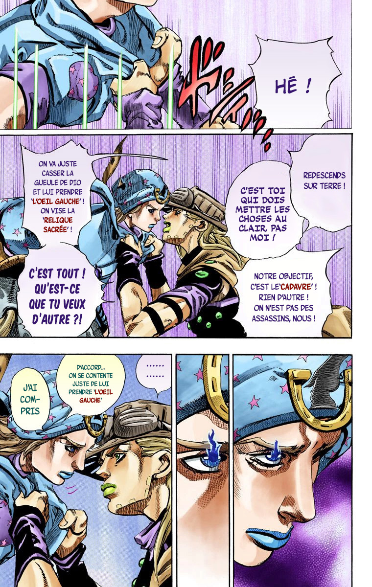 Read JoJo's Bizarre Adventure Part 7 Steel Ball Run Official Colored FR Manga Online