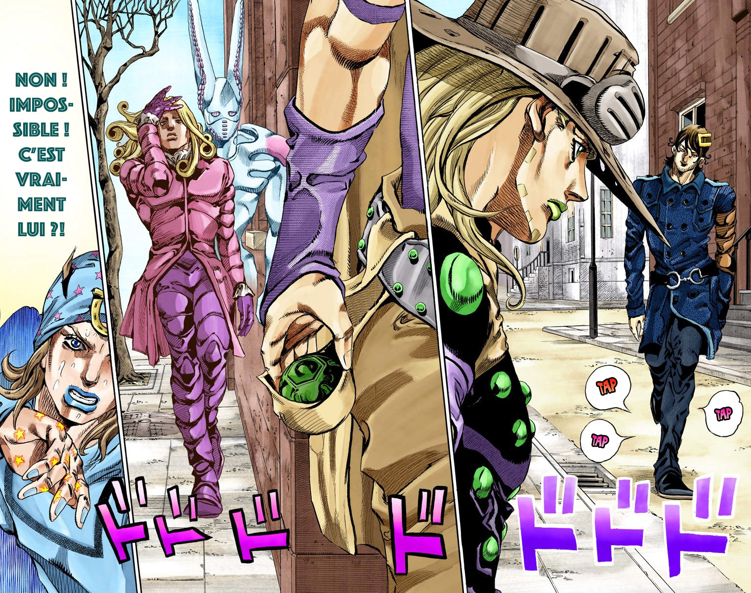 Read JoJo's Bizarre Adventure Part 7 Steel Ball Run Official Colored FR Manga Online