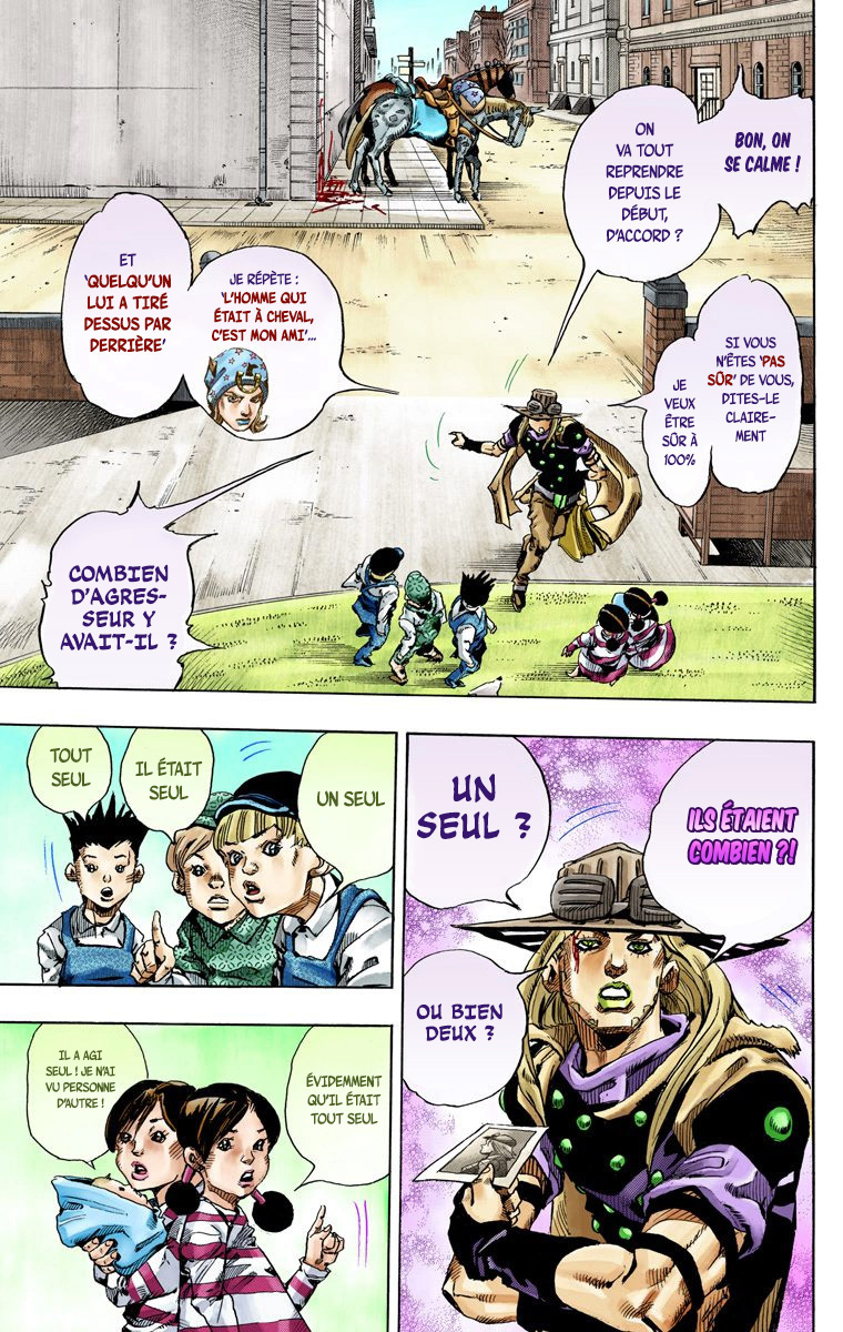 Read JoJo's Bizarre Adventure Part 7 Steel Ball Run Official Colored FR Manga Online