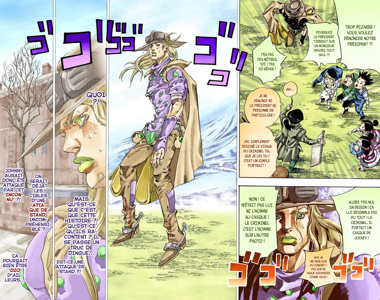 Read JoJo's Bizarre Adventure Part 7 Steel Ball Run Official Colored FR Manga Online
