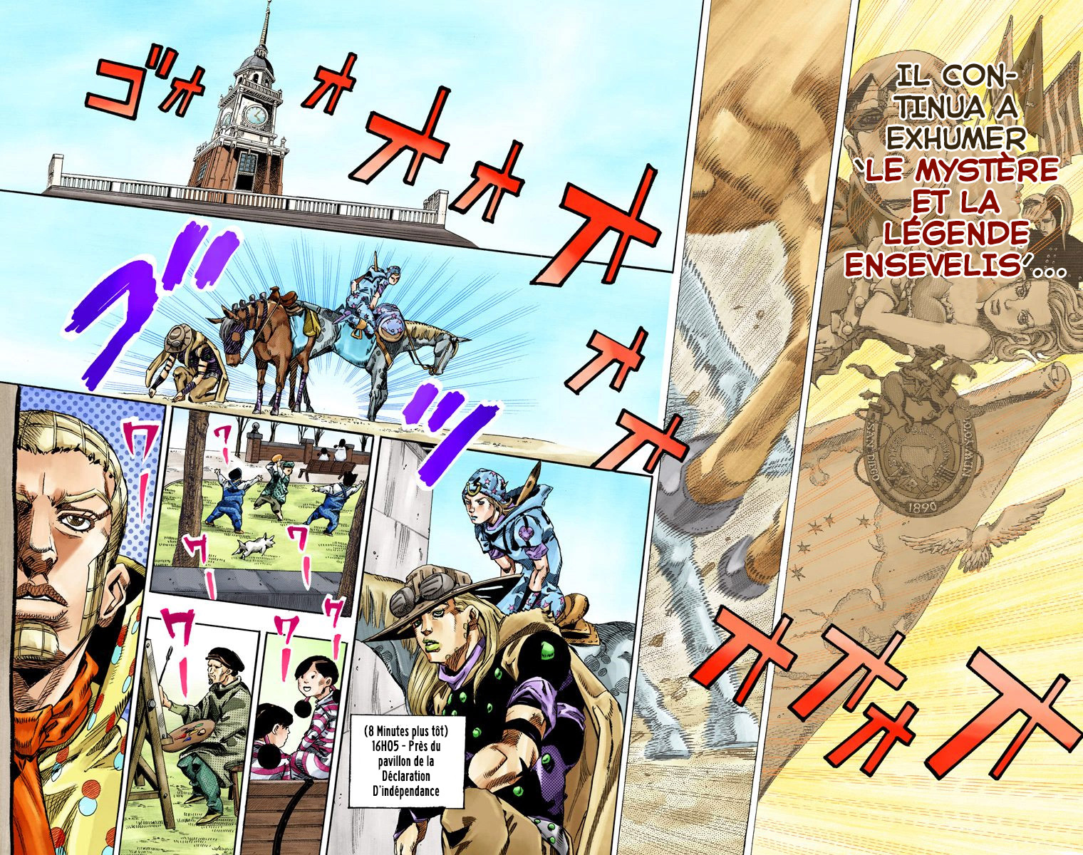 Read JoJo's Bizarre Adventure Part 7 Steel Ball Run Official Colored FR Manga Online