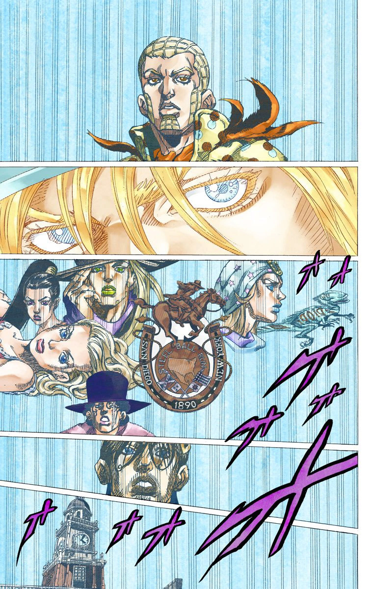 Read JoJo's Bizarre Adventure Part 7 Steel Ball Run Official Colored FR Manga Online