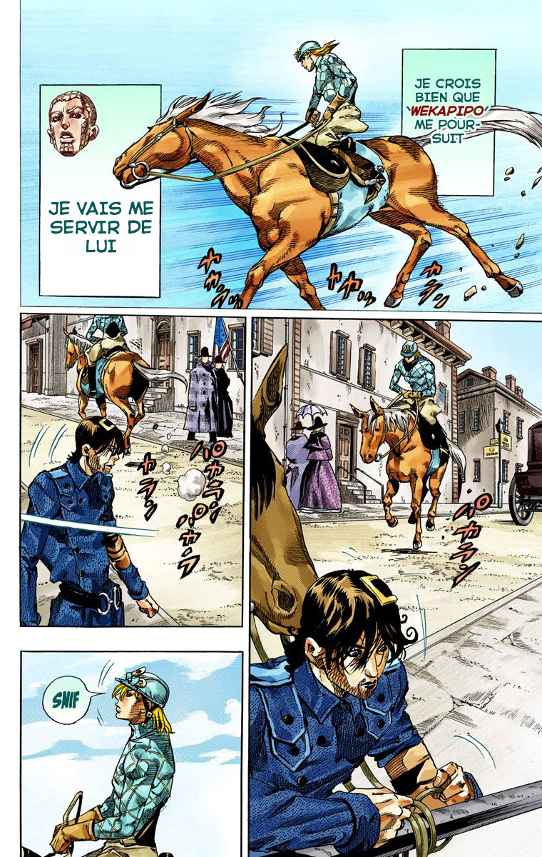 Read JoJo's Bizarre Adventure Part 7 Steel Ball Run Official Colored FR Manga Online