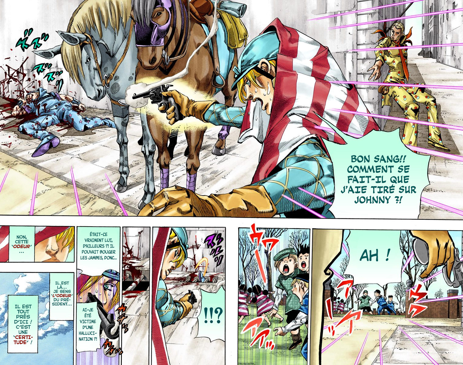 Read JoJo's Bizarre Adventure Part 7 Steel Ball Run Official Colored FR Manga Online