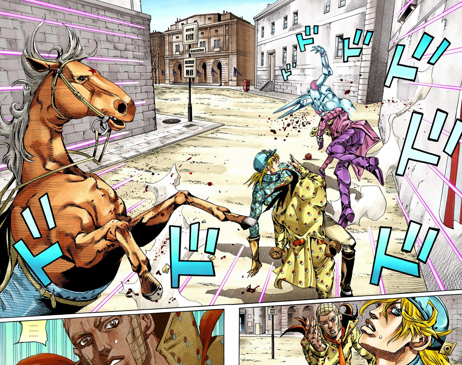 Read JoJo's Bizarre Adventure Part 7 Steel Ball Run Official Colored FR Manga Online