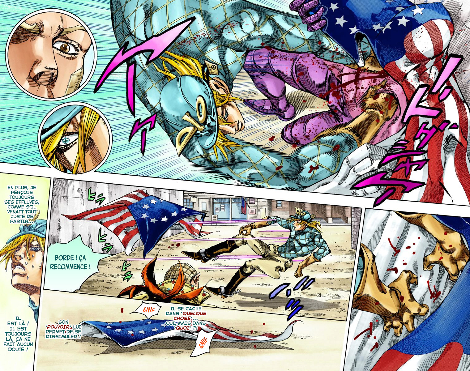 Read JoJo's Bizarre Adventure Part 7 Steel Ball Run Official Colored FR Manga Online