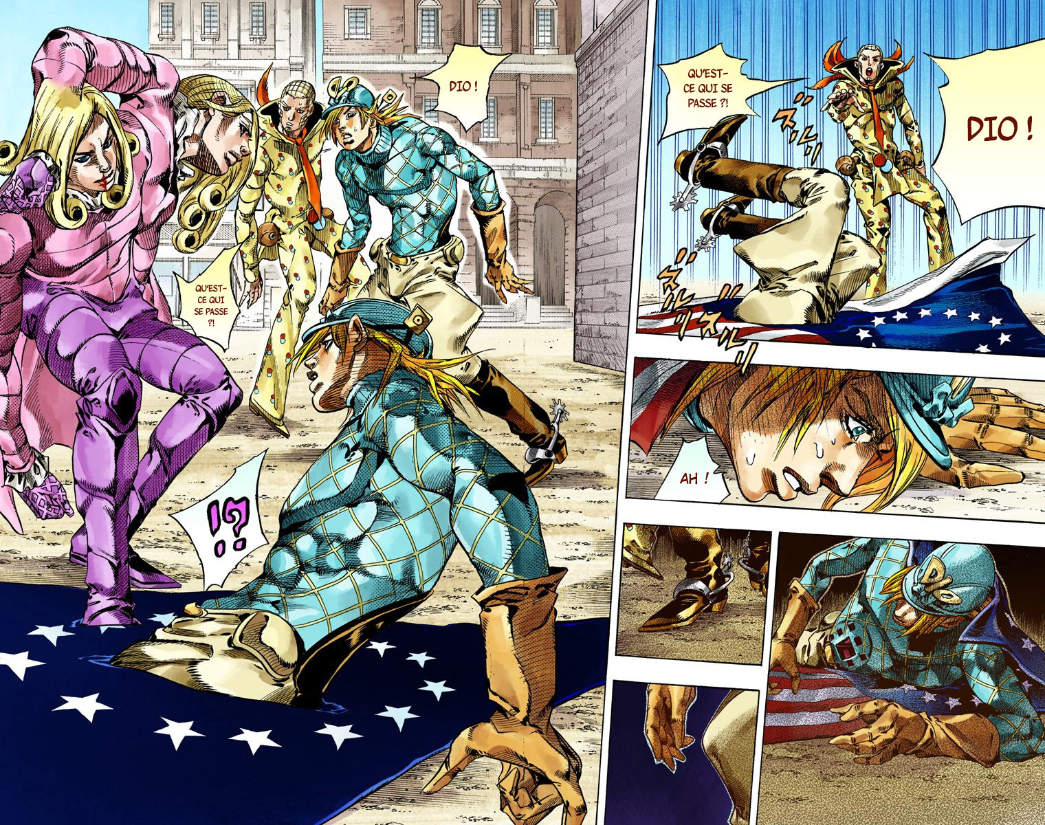 Read JoJo's Bizarre Adventure Part 7 Steel Ball Run Official Colored FR Manga Online