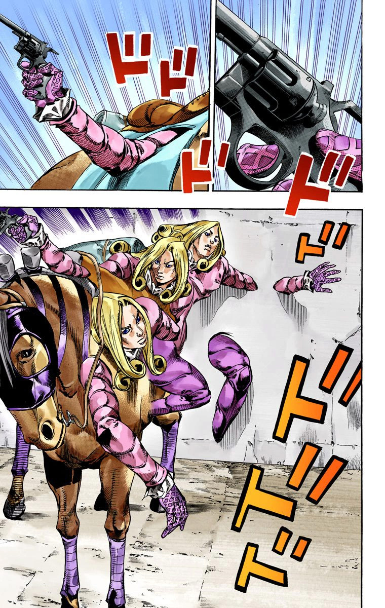 Read JoJo's Bizarre Adventure Part 7 Steel Ball Run Official Colored FR Manga Online