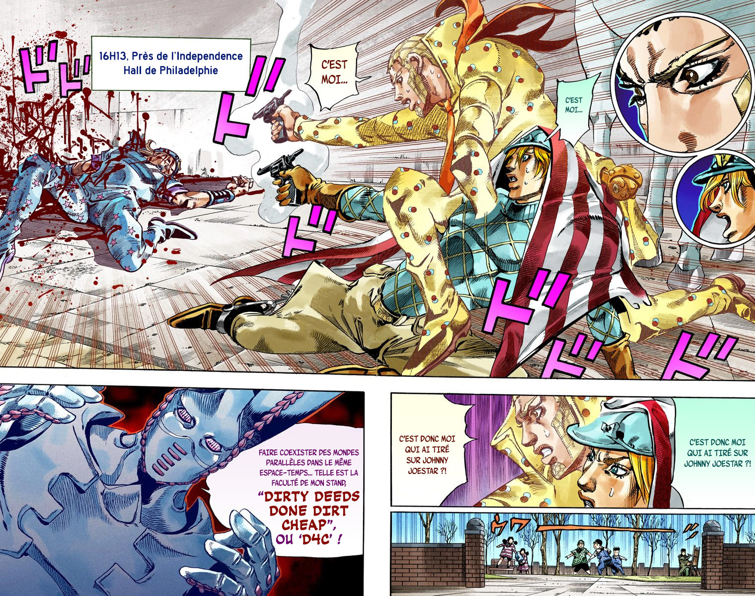 Read JoJo's Bizarre Adventure Part 7 Steel Ball Run Official Colored FR Manga Online