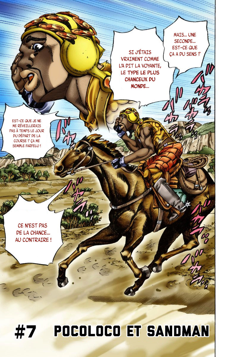 Read JoJo's Bizarre Adventure Part 7 Steel Ball Run Official Colored FR Manga Online