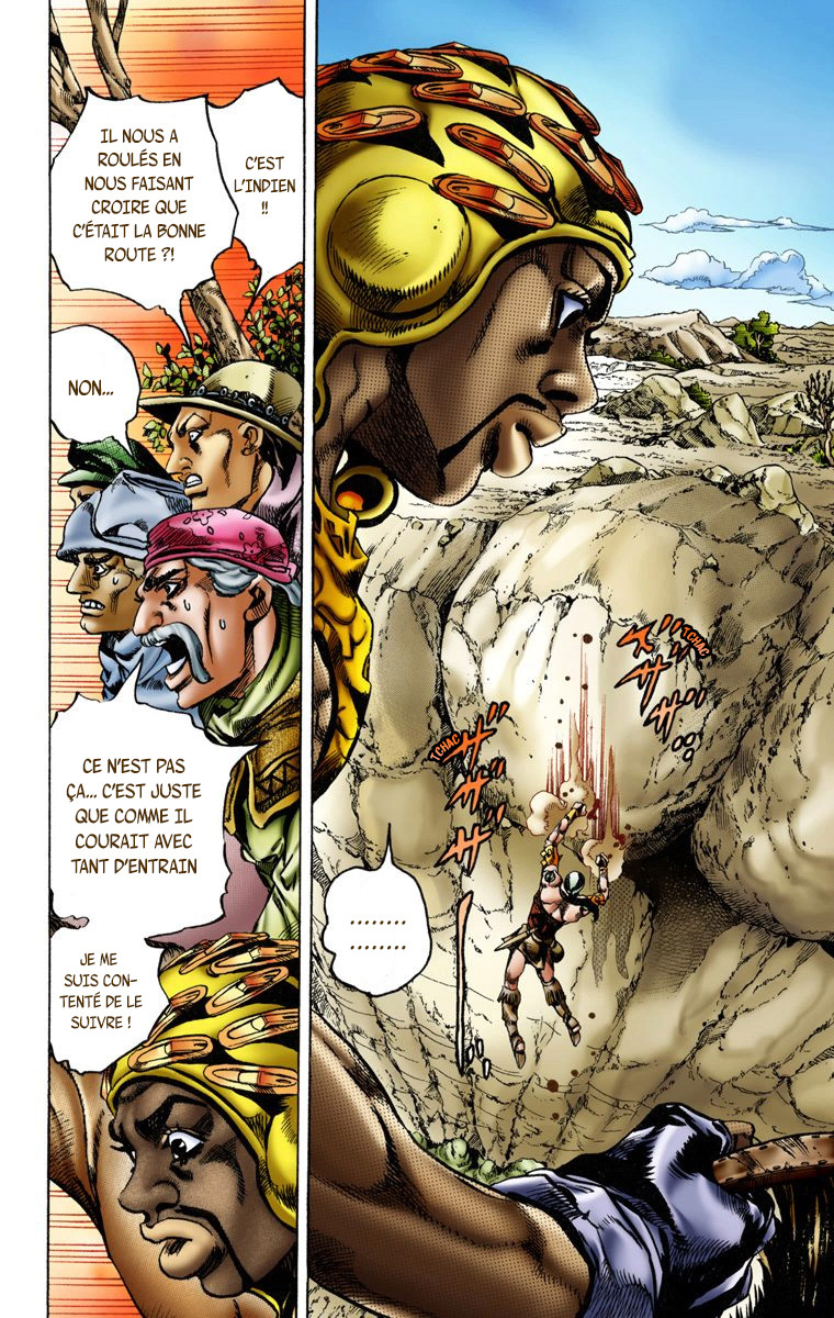 Read JoJo's Bizarre Adventure Part 7 Steel Ball Run Official Colored FR Manga Online