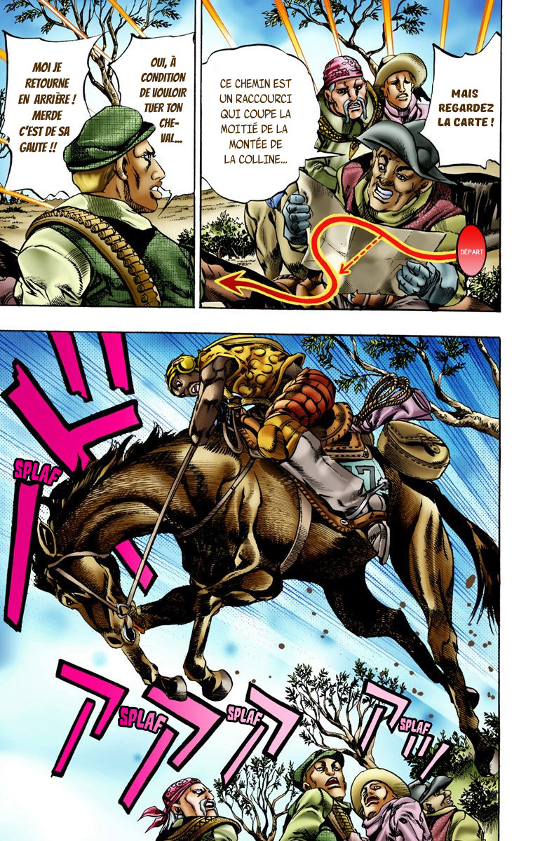 Read JoJo's Bizarre Adventure Part 7 Steel Ball Run Official Colored FR Manga Online