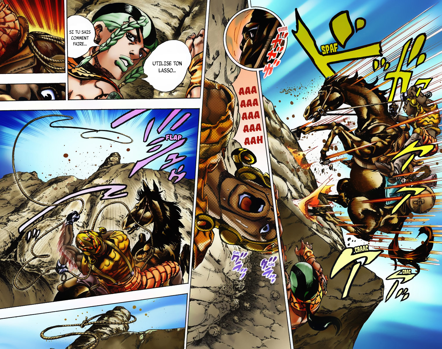 Read JoJo's Bizarre Adventure Part 7 Steel Ball Run Official Colored FR Manga Online