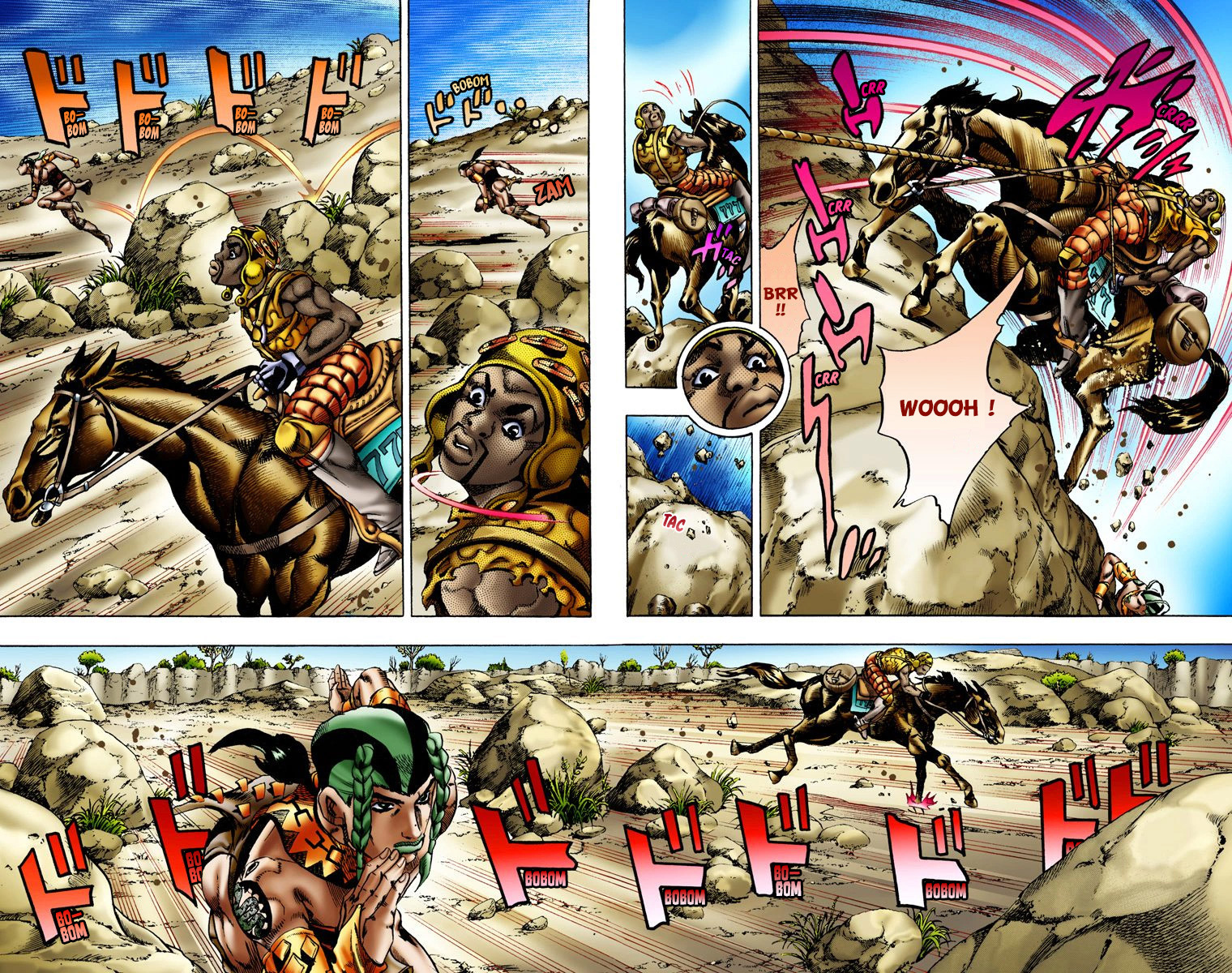 Read JoJo's Bizarre Adventure Part 7 Steel Ball Run Official Colored FR Manga Online