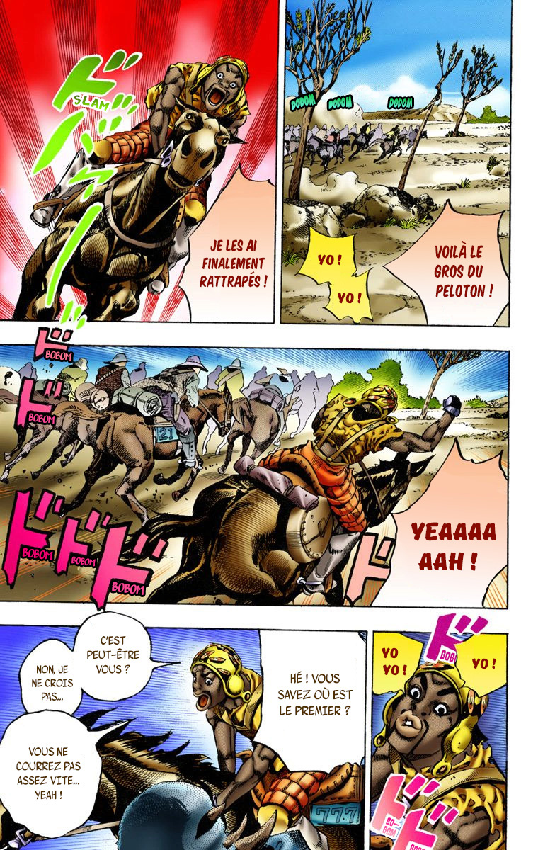 Read JoJo's Bizarre Adventure Part 7 Steel Ball Run Official Colored FR Manga Online