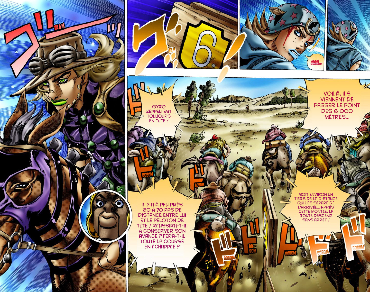 Read JoJo's Bizarre Adventure Part 7 Steel Ball Run Official Colored FR Manga Online