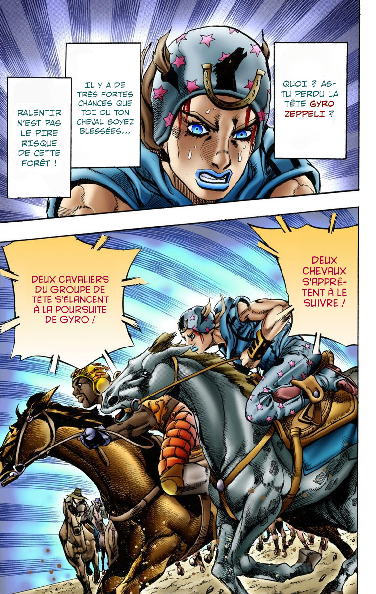 Read JoJo's Bizarre Adventure Part 7 Steel Ball Run Official Colored FR Manga Online