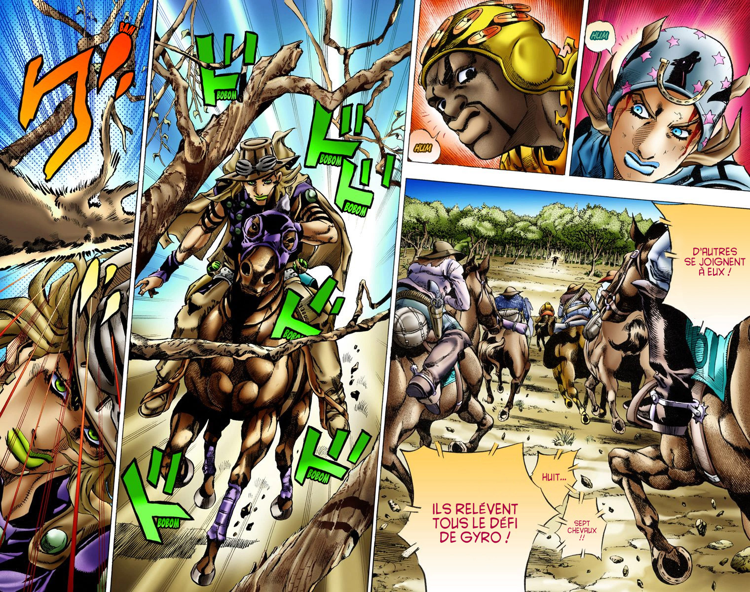 Read JoJo's Bizarre Adventure Part 7 Steel Ball Run Official Colored FR Manga Online