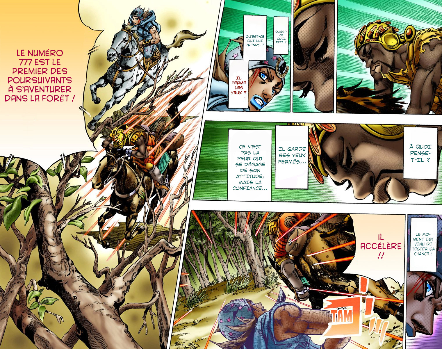 Read JoJo's Bizarre Adventure Part 7 Steel Ball Run Official Colored FR Manga Online