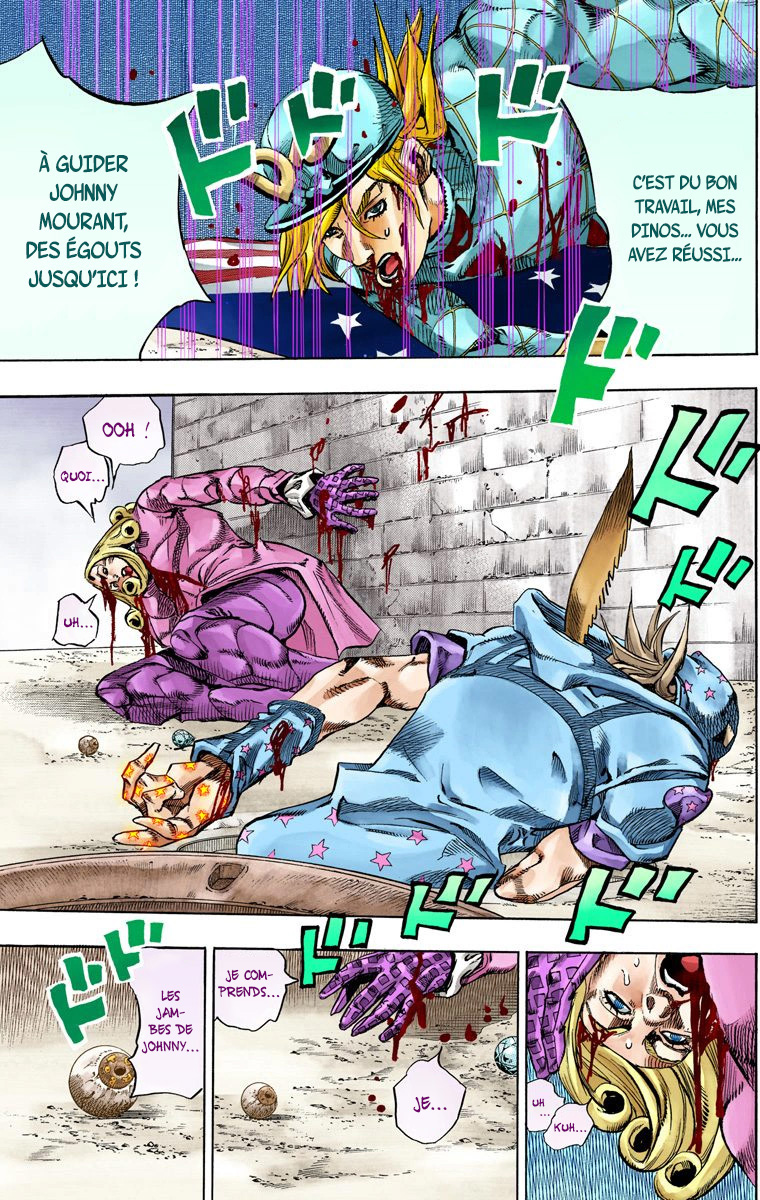 Read JoJo's Bizarre Adventure Part 7 Steel Ball Run Official Colored FR Manga Online