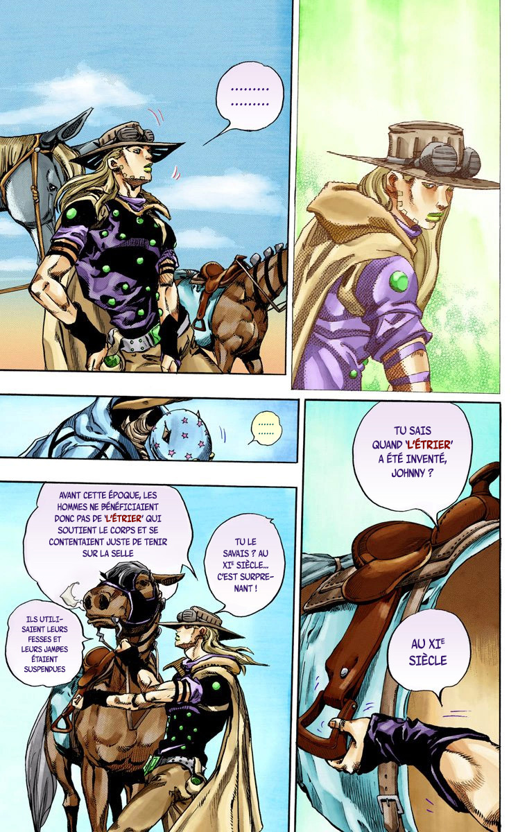 Read JoJo's Bizarre Adventure Part 7 Steel Ball Run Official Colored FR Manga Online