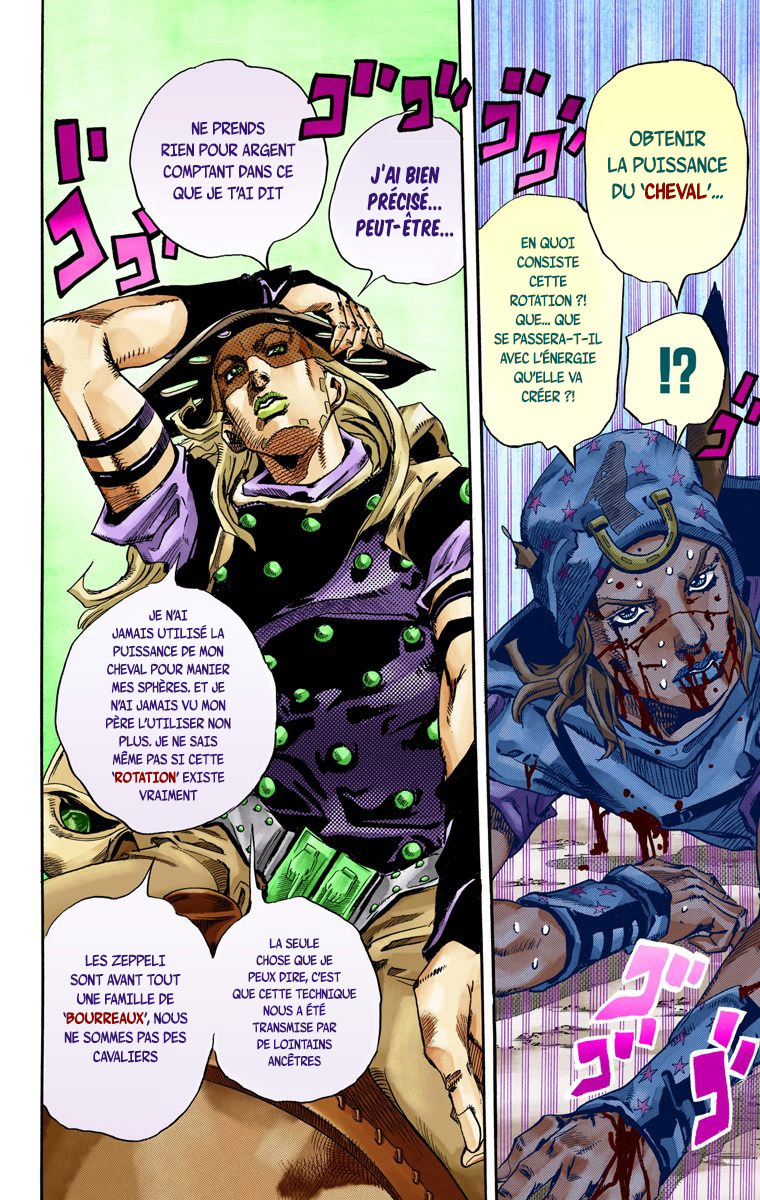 Read JoJo's Bizarre Adventure Part 7 Steel Ball Run Official Colored FR Manga Online
