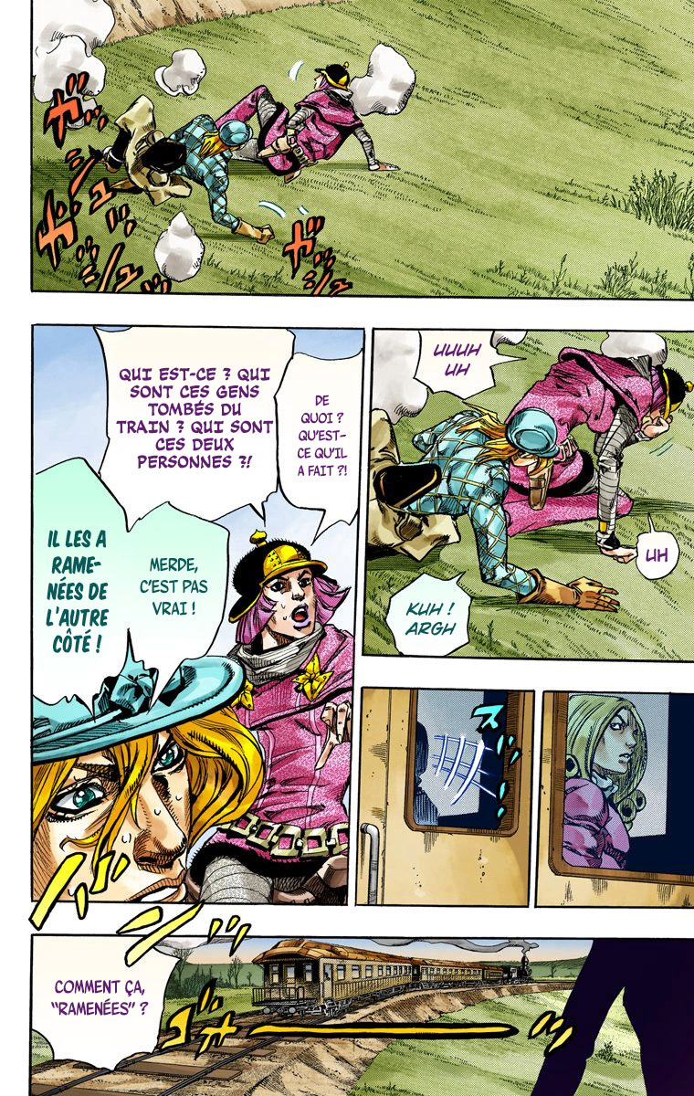 Read JoJo's Bizarre Adventure Part 7 Steel Ball Run Official Colored FR Manga Online