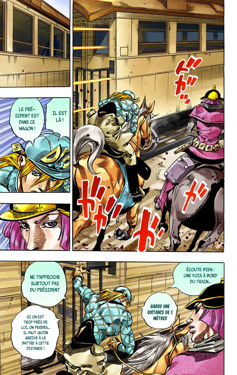 Read JoJo's Bizarre Adventure Part 7 Steel Ball Run Official Colored FR Manga Online