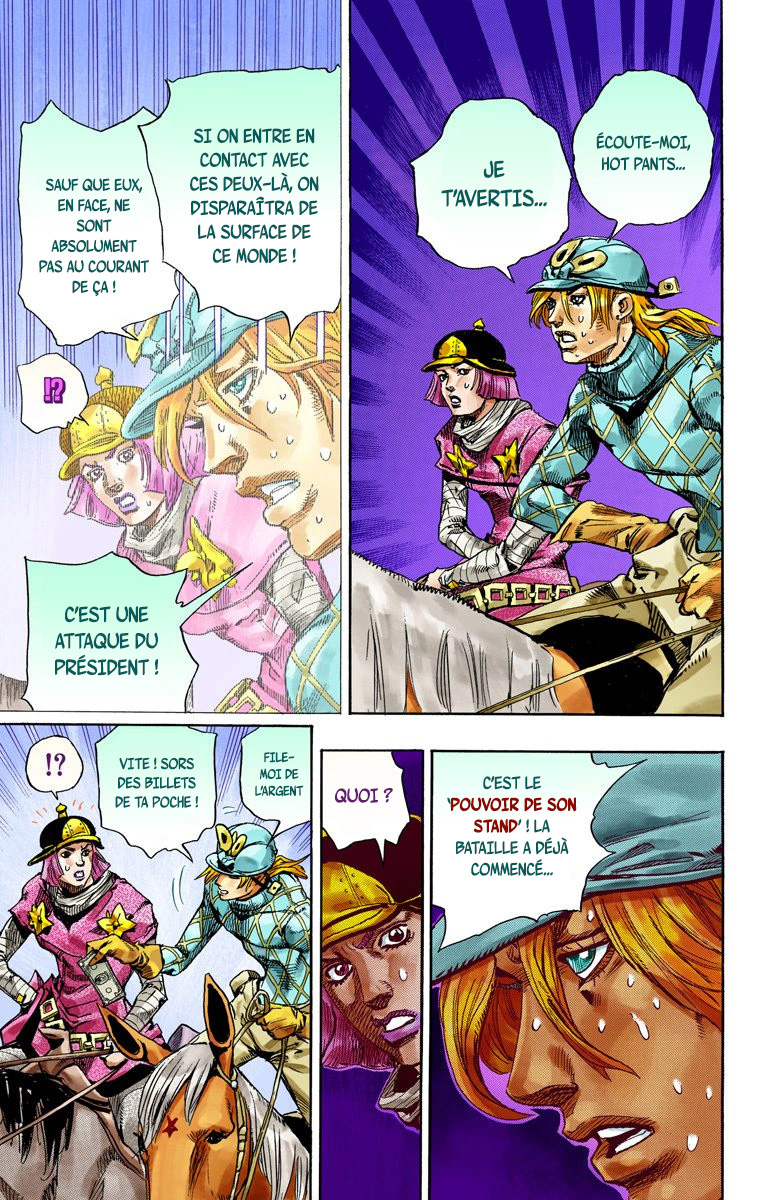 Read JoJo's Bizarre Adventure Part 7 Steel Ball Run Official Colored FR Manga Online