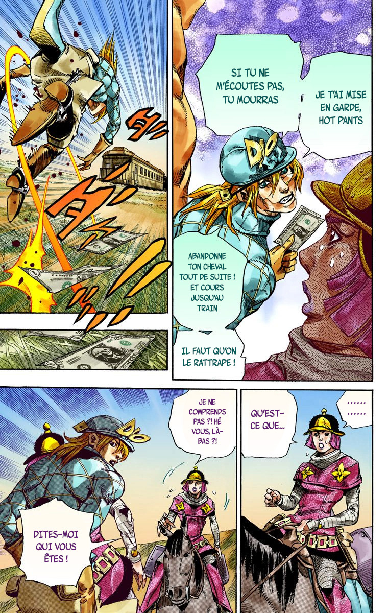 Read JoJo's Bizarre Adventure Part 7 Steel Ball Run Official Colored FR Manga Online