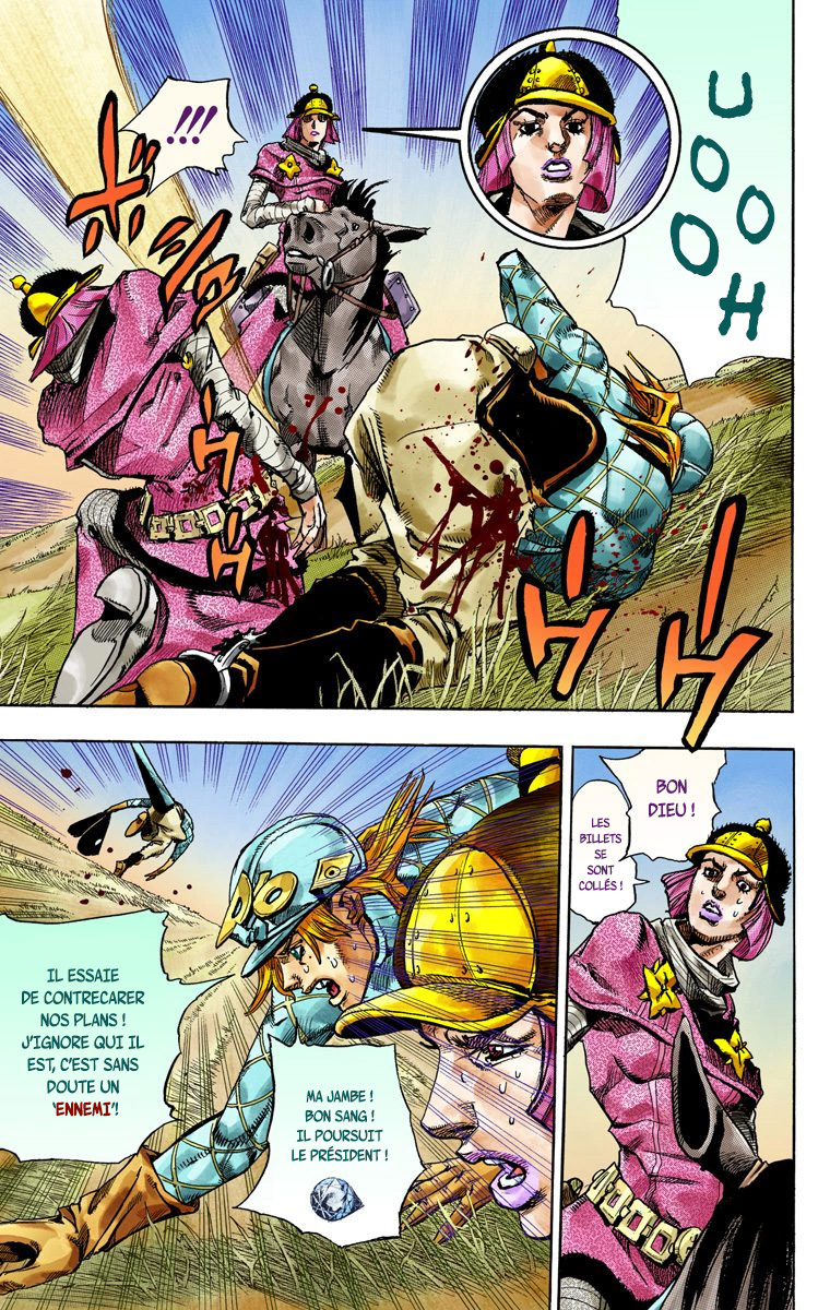 Read JoJo's Bizarre Adventure Part 7 Steel Ball Run Official Colored FR Manga Online