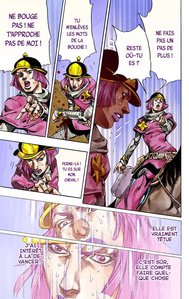 Read JoJo's Bizarre Adventure Part 7 Steel Ball Run Official Colored FR Manga Online