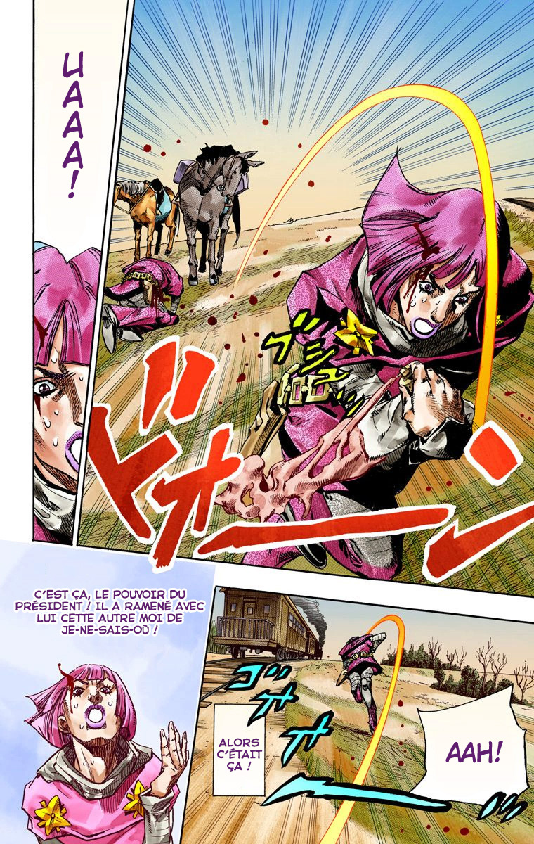 Read JoJo's Bizarre Adventure Part 7 Steel Ball Run Official Colored FR Manga Online