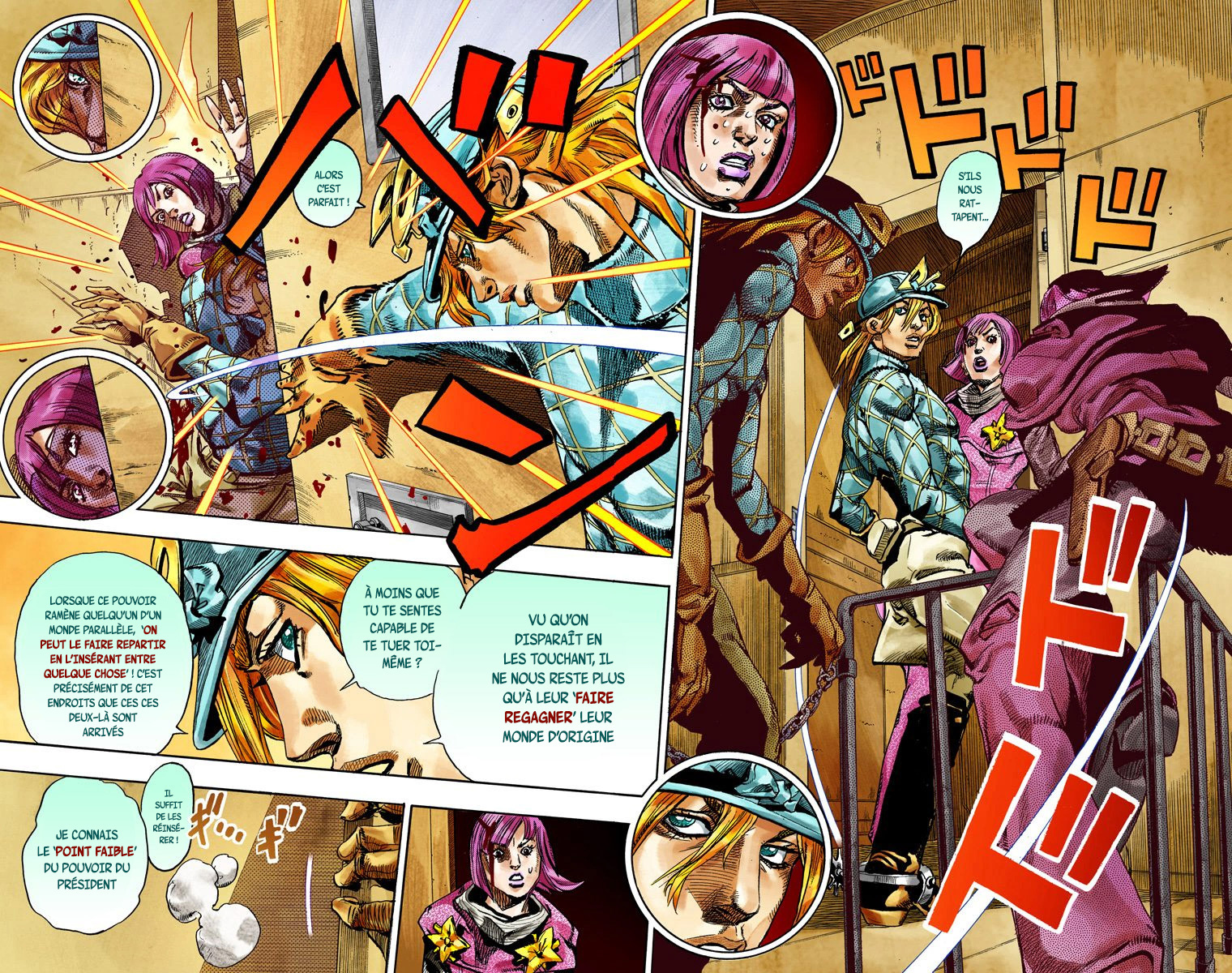 Read JoJo's Bizarre Adventure Part 7 Steel Ball Run Official Colored FR Manga Online
